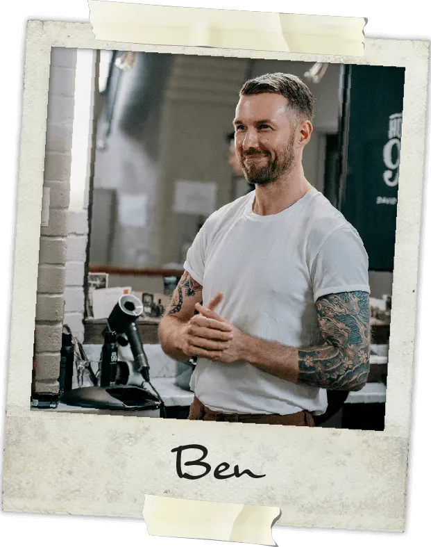 Ben Copeland, hairdresser.